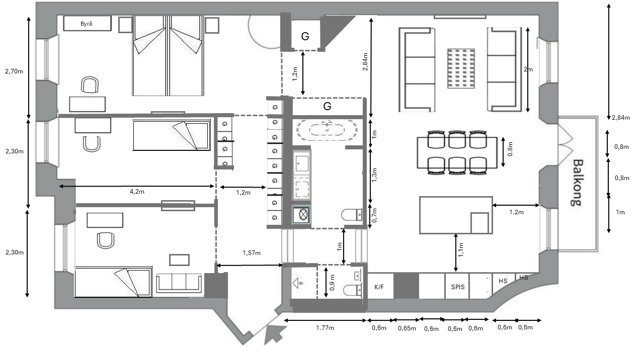 Varje kvadratmeter fick ett uppdrag, ny plan
